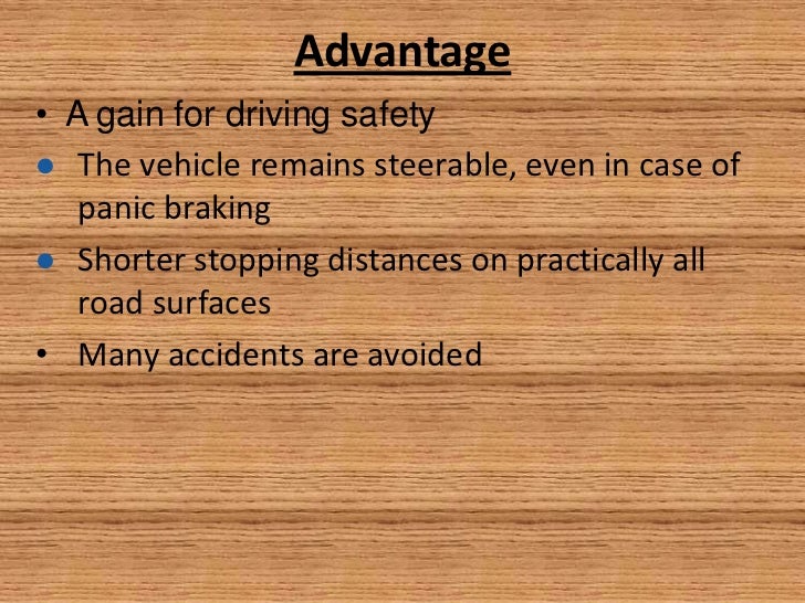Advantages of the automobile advantages of car technology